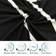thumbnail image 4 of Unique Bargains 1-Piece Traditional Leaves Stretch Loveseat couch cover, Black, 4 of 8