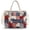 Beige - American Flag Butterfly, variant on ZUXONGSY Peony Butterfly Print PVC Tote Bag, Clear Lightweight Oversize Shoulder Purse for Women, Weekender Handbag with Top Handle, Beach Shopping Daily