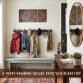 thumbnail image 2 of Modern Wooden Wall Sculptures - Set Of 3 Home Decor Accent Large Art For Living Room  Bedroom Office Easytallation (walnut Medium Direction), 2 of 7