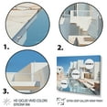 thumbnail image 3 of Designart "Minimalist Passage White Canal Elegance II" Architecture Floater Framed Wall Art Print, 3 of 7