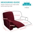 thumbnail image 3 of CJC Velvet Recliner Covers for 2 Seater, Stretch Armchair Slipcovers with Side Pocket Cushion Reclining Sofa Couch Protector, 3 of 9