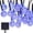 Blue, variant on Outdoor Solar String Lights,Waterproof 20ft 30 LED Crystal Ball Solar Powered Globe Fairy String Light for Outdoor Garden Yard House Holiday Party Decoration - Christmas