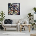 thumbnail image 2 of Abstract Wolf Urban Style Hues Animals & Insects Painting Gallery Wrapped Canvas Print Wall Art, 2 of 7