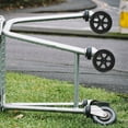 thumbnail image 4 of BESTYASH 2Pcs Black Snowflake Shaped Replacement Wheels For Small Grocery Carts 17X17X1.4In, 4 of 6