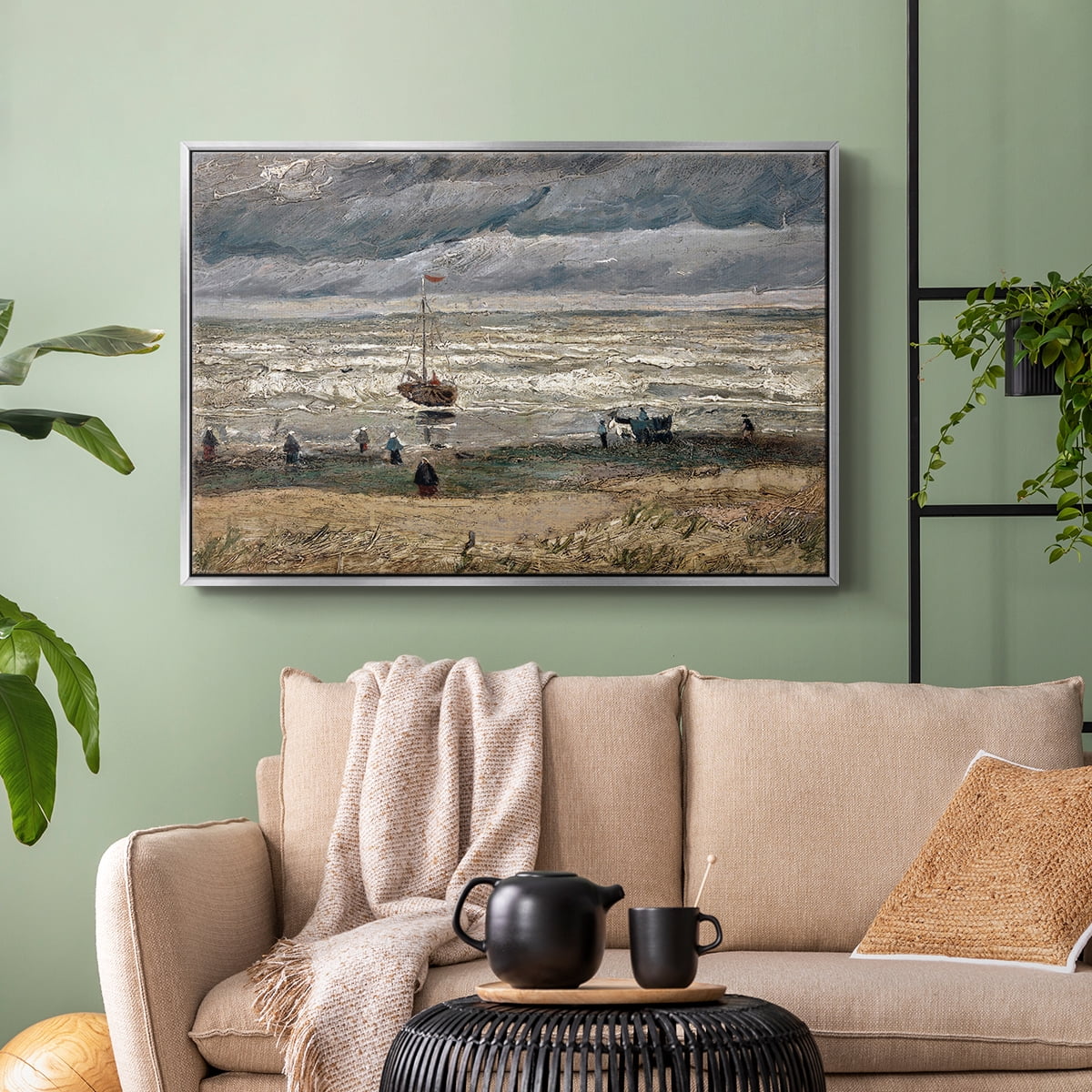 Vintage Landscape-CXXVII By Wexford Home Framed in Silver Wood Gallery Wrapped Canvas 27 in. x 41 in.