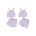 thumbnail image 3 of Aojekbee Baby Girl Summer Outfits Cute Floral Print Sleeveless Cami Tops + Shorts Set Infant 2Pcs Clothes, 3 of 10