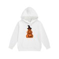 thumbnail image 5 of SERTG Children's Halloween Two-Piece Set Hooded Sweatshirt with Cute Printed +Casual Long Pants Long Sleeved Set Tops and Pants for Kids 2-13 Years(White,12 Years), 5 of 5
