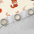 thumbnail image 4 of Castle Fairy Cartoon Red Panda Curtains Pack of 2 (42x84 Each),Leaves Curtains Blackout, 4 of 6