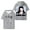 Gray, variant on DeathbyRomy 2025 Tour Hooded Tshirt Fashion Hoody Short Sleeve Casual Pullover Tee