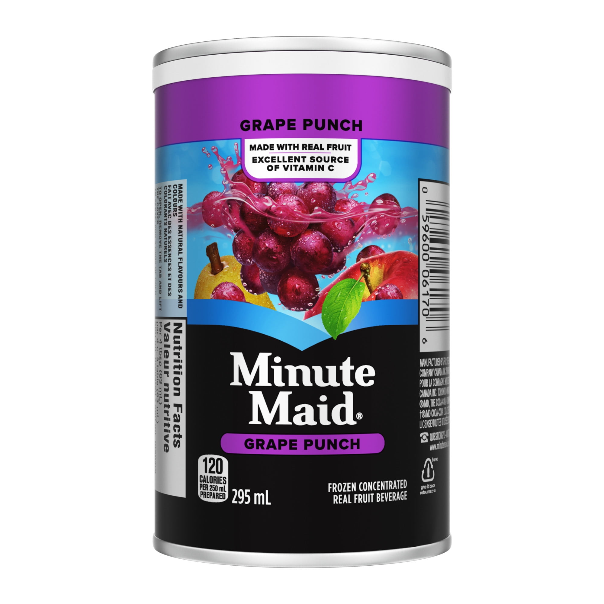 Minute Maid Grape Punch 295mL Frozen Can, 295 x mL