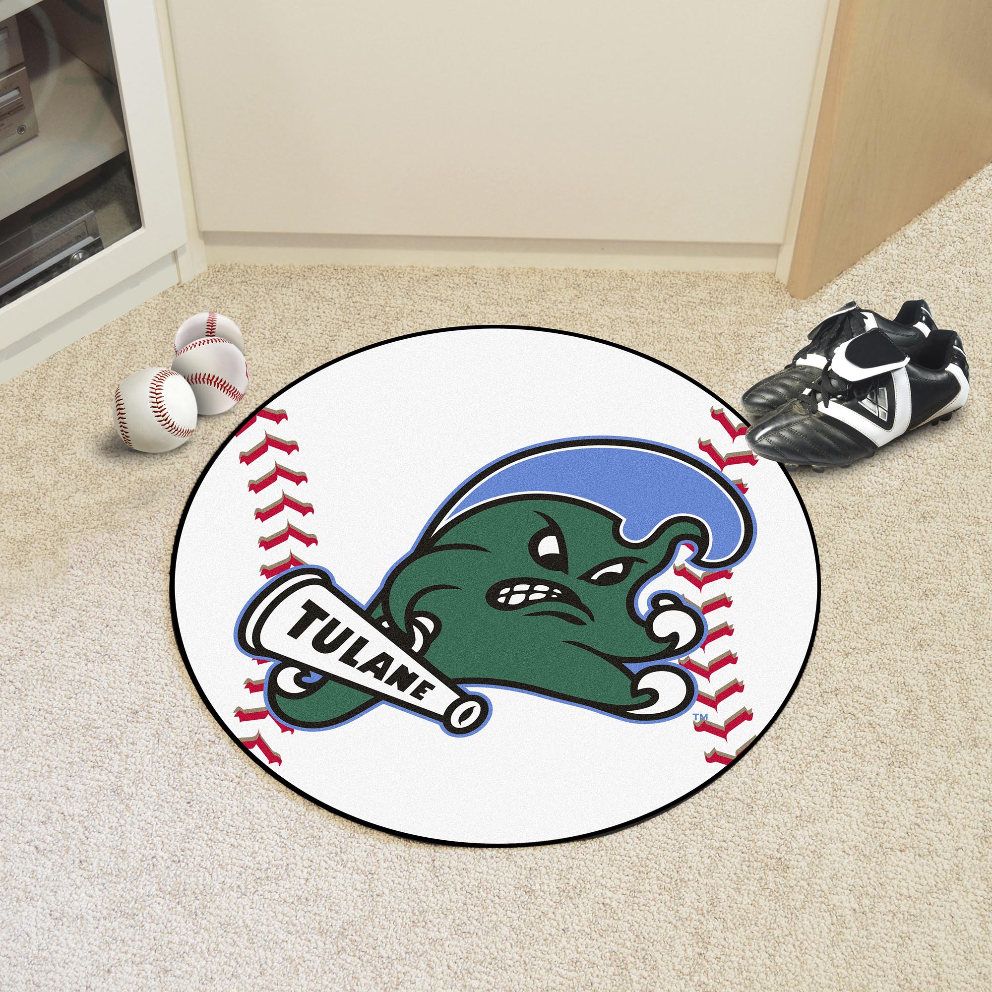 Tulane Baseball Mat 27" diameter - image 2 of 2