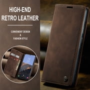 Galaxy S23 5G Wallet Case, TECH CIRCLE PU Leather Flip Folio Case with Card Holders RFID Blocking Kickstand Shockproof TPU Inner Shell Phone Cover for Samsung Galaxy S23 6.1 inch 2023, Coffee