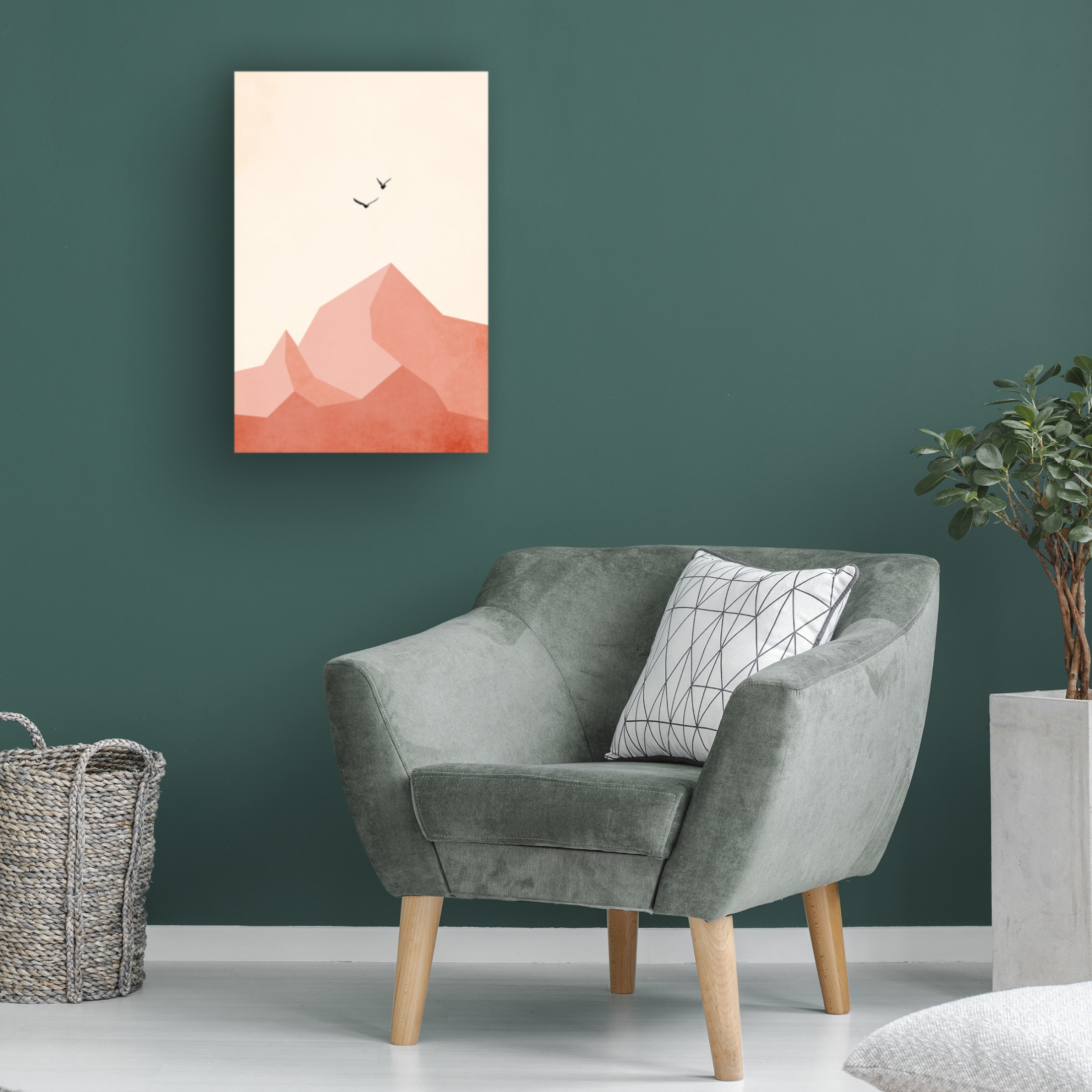 Trademark Fine Art Kubistika Zugspitze, Eins Canvas Wall Art