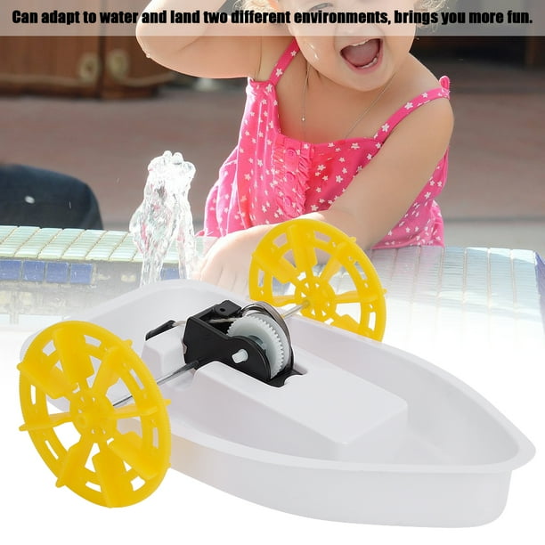 Barco anfibio ANGGREK 4 Uds DIY montar juguete ciencia juguetes educativos para niños modelo