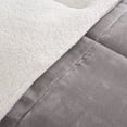 thumbnail image 4 of Alton Plush to Sherpa Comforter Set Grey/Ivory King, 4 of 5