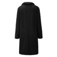 thumbnail image 5 of Women Winter Long Cardigan Overcoat Lapel Casual Slim Outwear Jacket Cozy Warm Soft Lightweight Comfortable Outerwear, 5 of 8