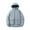 Light Blue, variant on XUNKUSGA Ski Jacket Short Cotton Padded Puffer Jacket Oversized Solid Full Zipper Simple Winter Snow Coat Windproof Water Resistant Casual Hooded Winter Coats for Men M-4XL Blue