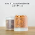 thumbnail image 4 of Whiskware Basic Stackable Snack Pack Containers - White & Purple, 4 of 6