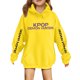 thumbnail image 3 of Moonsky Sudadera con capucha y cordón HUNTRX, estampado de grupo de chicas coreanas, jersey corto, suave y cómodo, top de manga larga para primavera y otoño. Amarillo 160, 3 of 3