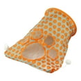 thumbnail image 1 of Bolsa de túnel para gatos para gatos interactivos escondites interactivos y busque plegamiento con pelota de juguete mascota saca de saco de arrugado Naranja, 1 of 8