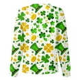 thumbnail image 4 of yuCgh Women's Long Sleeve Nursing Jacket with Stand Collar, Single Breasted St. Patrick's Day Print, Casual Work Uniform Top,Yellow S, 4 of 5