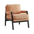thumbnail image 6 of Roundhill Furniture Kelly Mid-Century Modern Chenille Upholstered Accent Armchair, Orange, 6 of 8