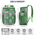 thumbnail image 4 of Vibrant Colorful Floral Insulated Backpack Cooler, Leakproof Cooler Bag with Exotic Flower Pattern for Outdoor Use, 4 of 6