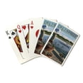 thumbnail image 1 of Deltaville, Virginia, Blue Crab and Oysters on Dock, Lantern Press, Premium Playing Cards, 52 Card Deck with Jokers, USA Made, 1 of 5