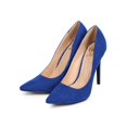 thumbnail image 5 of Wild Rose DG12 Women Suede Pointy Toe Single Sole Classic Stiletto Pump, 5 of 5