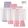 thumbnail image 3 of Mifsaly 3 Pack Girls Flare Leggings Kids High Waist Tummy Control Bootcut Yoga Pants Soft Stretch Athletic Workout Bell Bottom Pant, 3 of 9