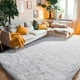 thumbnail image 5 of Alfombra PAGISOFE de felpa blanca suave, 127 x 203 cm, 5 of 8