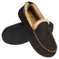 thumbnail image 3 of VONMAY Men's Moccasin Slippers Fuzzy House Shoes Memory Foam Indoor Outdoor, 3 of 5