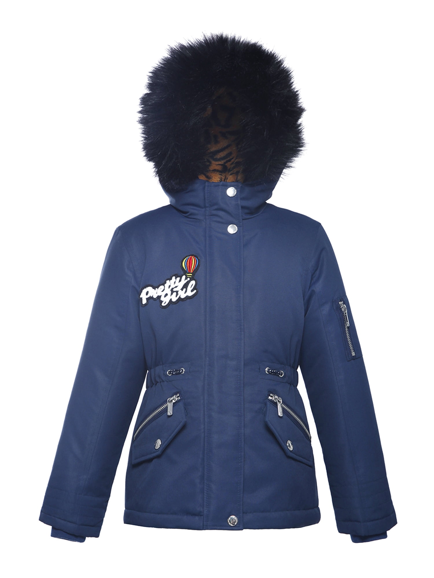 Rokka &amp; Rolla - Rokka&amp;Rolla Girls&amp;#39; Water-Resistant Hooded Heavy Padded Winter Coat Lined Thickened Insulated Parka Anorak Puffer Jacket