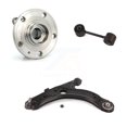 thumbnail image 1 of Transit Auto Front Left Driver Hub Bearing Assembly Suspension Lower Control Arm with Ball Joint and Sway Bar Stabilizer Link Kit for Car Volkswagen Jetta City with 2 Holes K7T-101695, 1 of 11