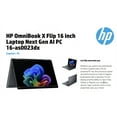 thumbnail image 2 of HP OmniBook X Flip 2-in-1 AI Powered 2-in-1 Laptop 16.0in Touchscreen IPS WUXGA Display (Intel Ultra 7-256V, 16GB LPDDR5X, 2TB PCIe SSD, Win 11 Home) w/Microsoft 365 Personal , DKZ USB Port Expander, 2 of 6