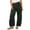 Green Pants for Women, variant on jtjvou Women's Corduroy Pants Barrel Mid-Rise Elastic Waist Cord Pants Casual Wide Leg Baggy Trouser with Pockets Green L