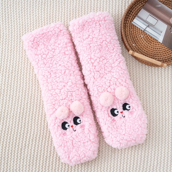 Womens Non Slip Fuzzy 3D Animal Slipper Socks, Funny Warm Cozy Fluffy Cute Indoor Slippers with Grippers