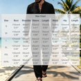 thumbnail image 3 of Miqool Mens 2 Piece Outfits Linen Stand Collar Long Sleeve Shirt Loose Workwear Pants Matching Set Casual Loungewear Tracksuit S‑3XL, 3 of 8