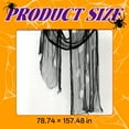 thumbnail image 2 of AUQ Spider Web Decoration,78.74 × 157.48in Halloween Spider,Hole Spider Web,Black, 2 of 7