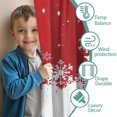 thumbnail image 3 of Blackout Kids Curtains,Red Christmas Snowflake Pattern Childrens Insulated Curtains Set Of 2,Bedroom Essentials,Toddler Room Decor 42"x63", 3 of 5