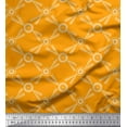 thumbnail image 1 of Soimoi Poly Georgette Fabric Dots & Circle Geometric Print Fabric by Yard 52 Inch Wide, 1 of 5