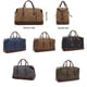 thumbnail image 3 of Wosthever Bolsa de viaje de lona impermeable con asa extraíble, bolsos de mano de cuero de vaca, bolsas de almacenamiento duraderas a la moda Mochilas de mochilero Gris, 3 of 6