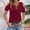 Pure Color, variant on MAIHAN Women Polo Shirt Half Sleeve Summer Tees Crew Neck Basic Tops Summer Baggy Tops Cotton Tee Shirts for Women