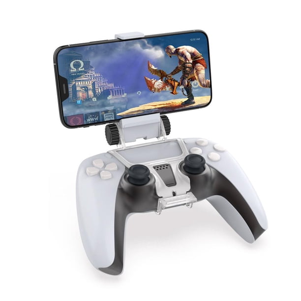 Soporte flexible con abrazadera para mando, ajuste de ángulo de 360 grados, soporte para teléfono para mando PS5, accesorios para juegos