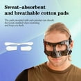 thumbnail image 7 of Sports Face Guard, Nose Guard for Broken Nose, Basketball Football Softball Training Face Protect Shield, Black Close, 7 of 7