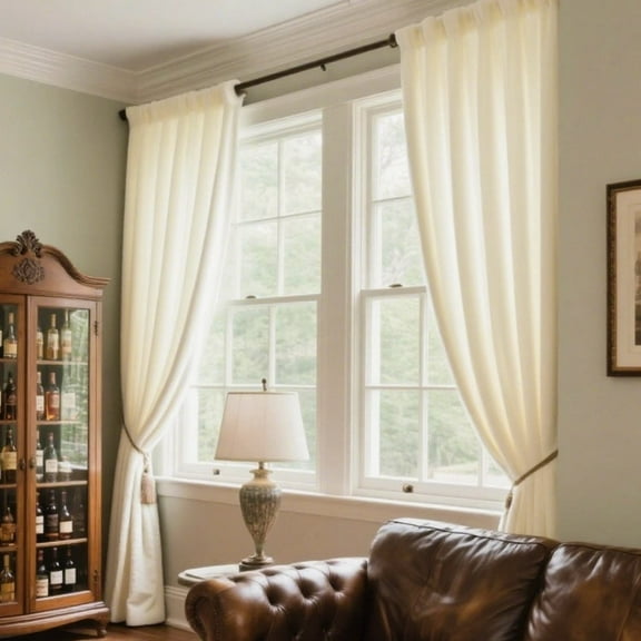 SMILETIME Velvet Curtains with Rod Pocket, Thermal Insulated Super Soft Privacy Noise Reducing Light-Filtering Velvet Curtains for Living Room Bedroom, 2 Panels