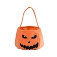 thumbnail image 2 of Happy date Halloween Trick or Treat Bucket Pumpkin Skeleton Candy bags Reusable Goody Tote Baskets Great Halloween Party Gifts for Kids, 2 of 7