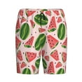 thumbnail image 4 of Wukai Watermelon Men’s Short Pajama Pants With Pockets Soft Sleep Pj Shorts for Men-Large, 4 of 6