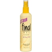 Final Net Hairspray Non-Aerosol Extra Hold Unscented 8 oz (Pack of 6)