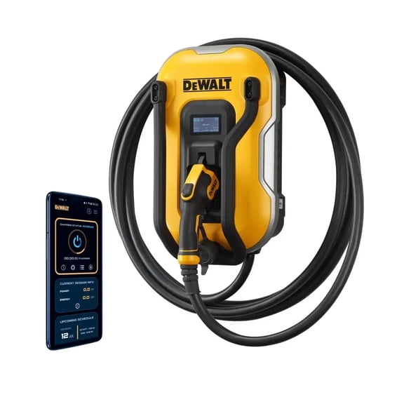 Level-2 Wall Mounted Electric Vehicle EV Charger up to 48 Amps, 240-Volt AC 11.5 Kw, 25 Ft. Cable, Weatherproof